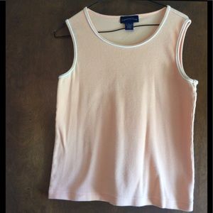 Nice peach colored tank top.